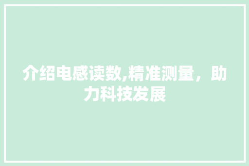 介绍电感读数,精准测量，助力科技发展