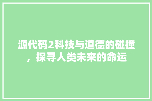 源代码2科技与道德的碰撞，探寻人类未来的命运
