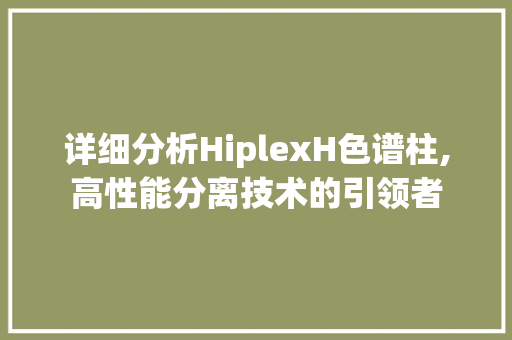 详细分析HiplexH色谱柱,高性能分离技术的引领者