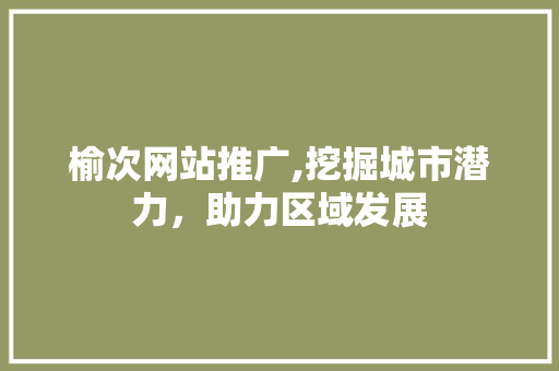 榆次网站推广,挖掘城市潜力，助力区域发展