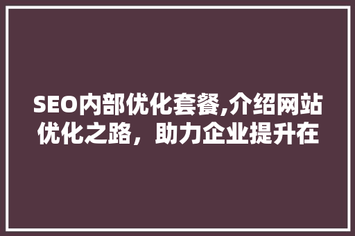 SEO内部优化套餐,介绍网站优化之路，助力企业提升在线竞争力