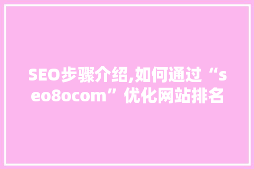 SEO步骤介绍,如何通过“seo8ocom”优化网站排名