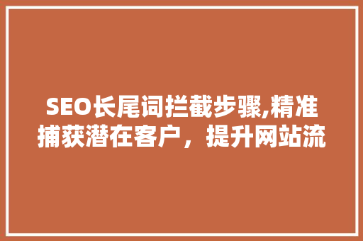 SEO长尾词拦截步骤,精准捕获潜在客户，提升网站流量