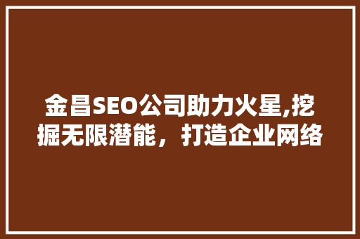 金昌SEO公司助力火星,挖掘无限潜能，打造企业网络新高度