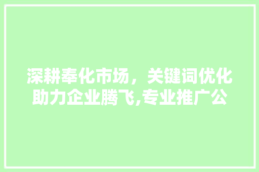 深耕奉化市场，关键词优化助力企业腾飞,专业推广公司助力本地企业崛起