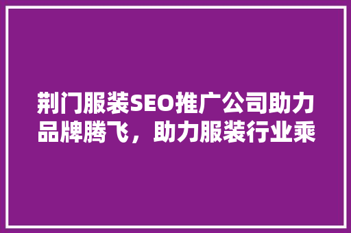 荆门服装SEO推广公司助力品牌腾飞，助力服装行业乘风破浪