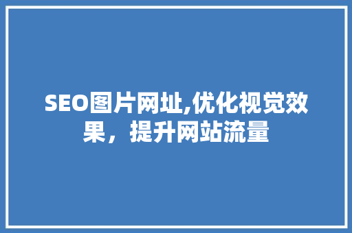 SEO图片网址,优化视觉效果，提升网站流量