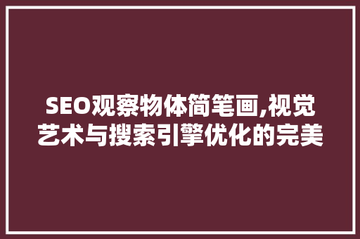 SEO观察物体简笔画,视觉艺术与搜索引擎优化的完美融合