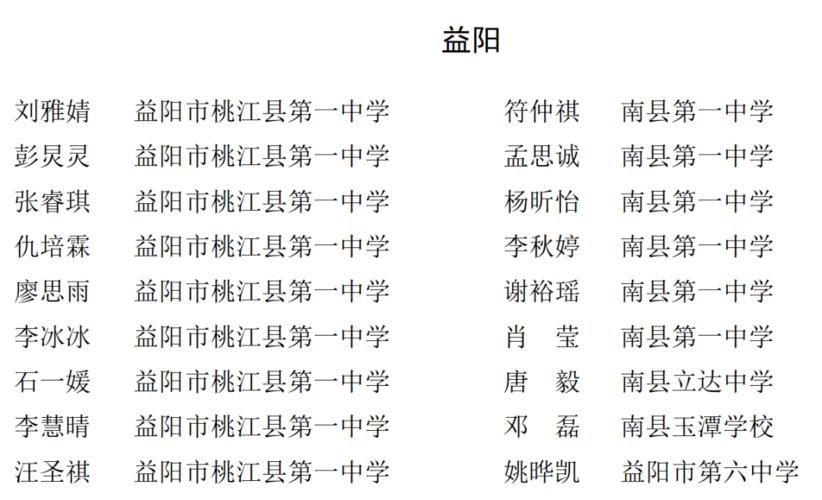 益阳中学排名前十名「桃江百姓网」