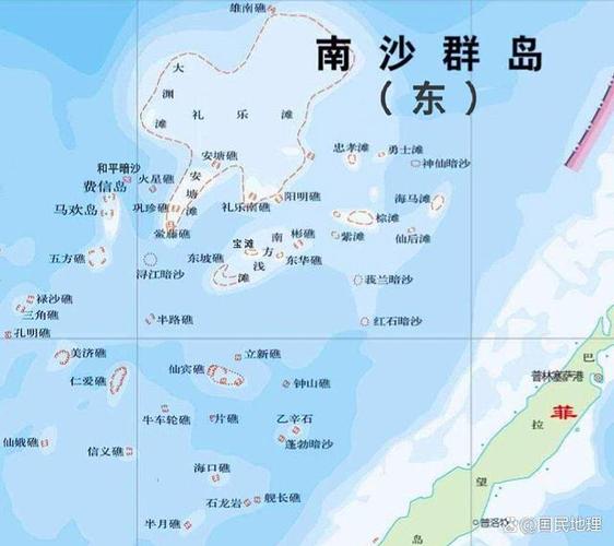 南沙自然岛屿排名「南沙百度地图」