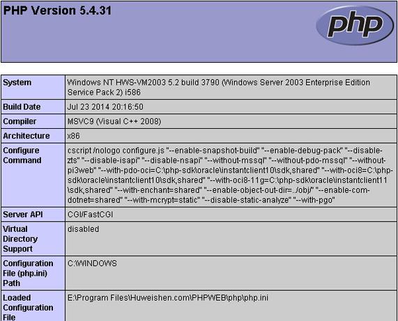 php护卫神技巧_Windows server 2003做事器搭建PHP情形