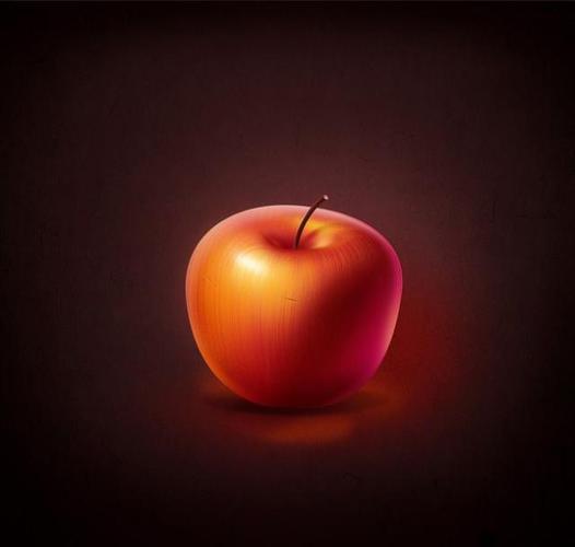 ios图片php技巧_PS教程Photoshop制作细腻逼真的红富士苹果