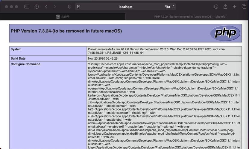 开启php办事技巧_若何开启MacOS11系统的自带的PHP情形