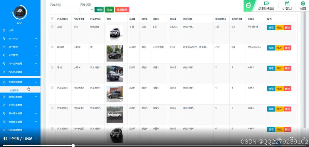 汽车体系php技巧_汽车租赁治理信息系统的设计与实现phpmysql