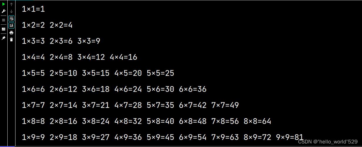php的九九乘法表代码技巧_php用6行代码实现九九乘法表
