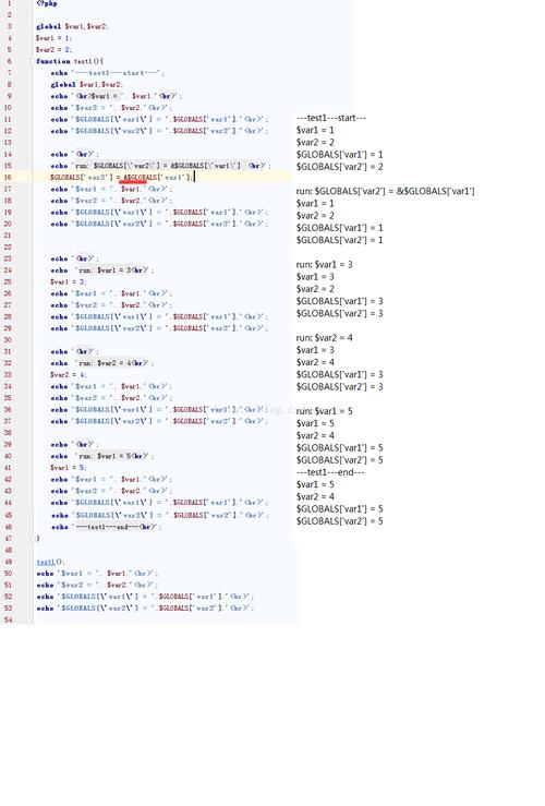phpglobal什么意思技巧_PHP 变量