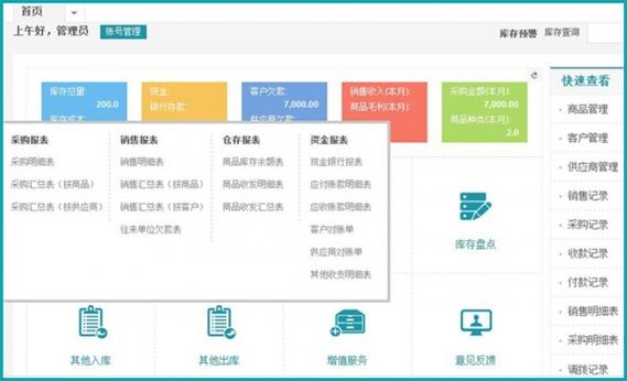 php进销存带手机端技巧_PHP云进销存治理系统中小微企业ERP电商源码