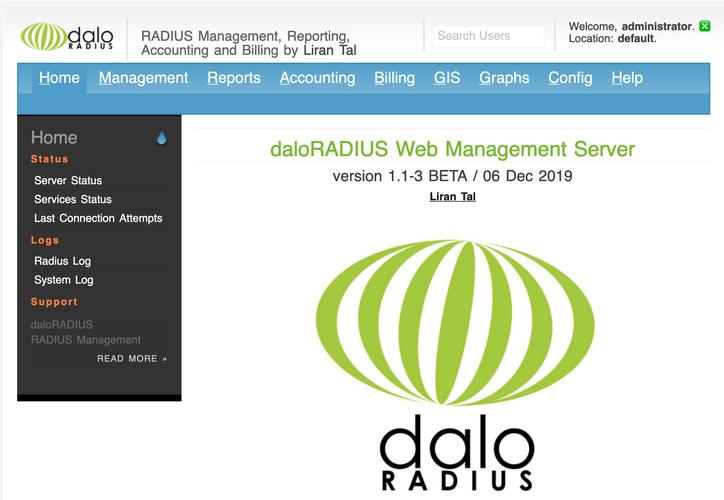 freeradiusphp技巧_在Ubuntu 1604 LTS做事器上安装FreeRADIUS和Daloradius的方法