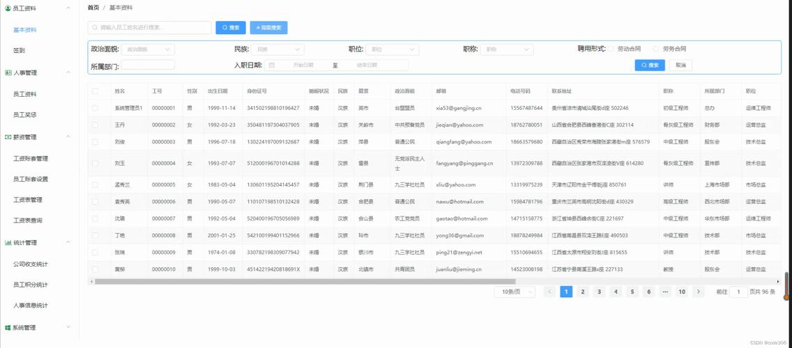 ehr源码php技巧_企业员工工资基于springbootssm人事治理系统带申报java web源码
