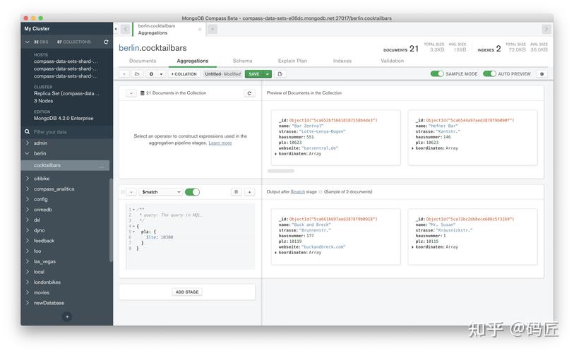 php查询窗口技巧_MongoDB Compass非关系型数据库中的查看与分析对象