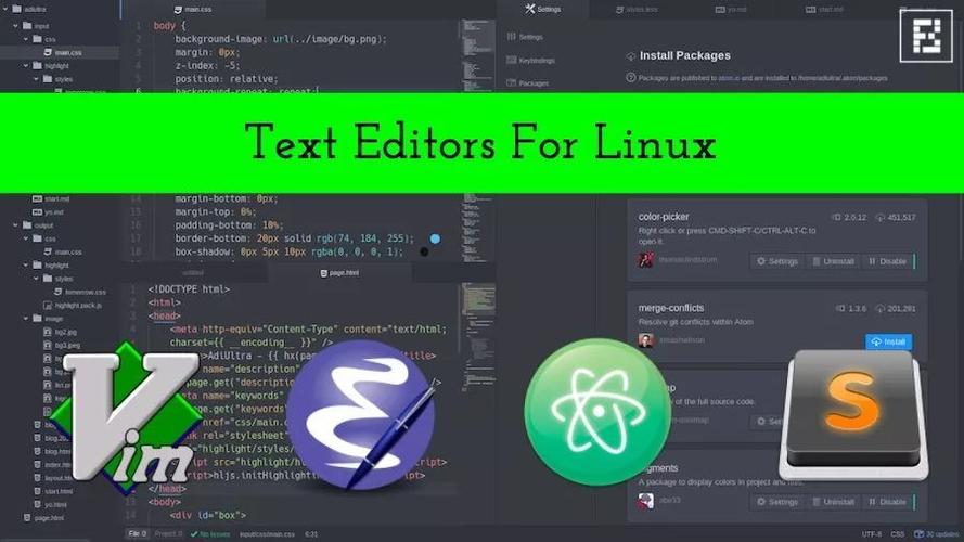 geany设置装备摆设php技巧_最适合Linux编程的十大年夜文本编辑器Sublime Text排在首位
