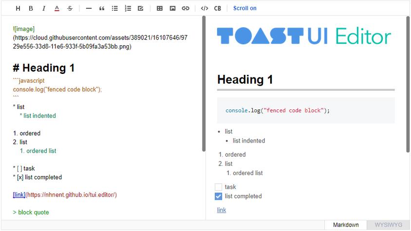 jqueryarteditorphp技巧_墙裂推荐用于网站的 Markdown 编辑器Toast UI Editor