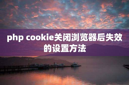 php消除cookies技巧_PHP 运用cookie