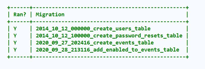 php迁徙字段技巧_3分钟短文书接上回Laravel数据库迁移的那些个小技巧