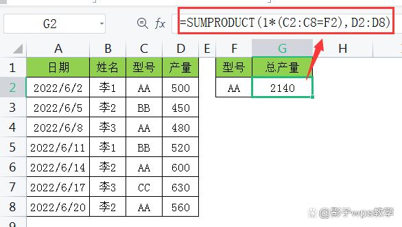 相加语句phpsum技巧_能乞降还能计数的Sumproduct函数你真的会用吗