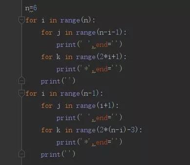 php轮回出菱形技巧_python经典编程解题实例