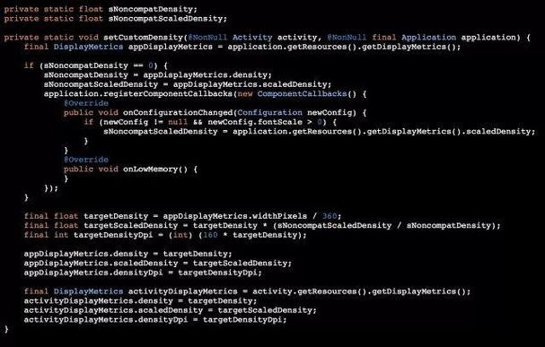 phpdp转px技巧_一种极低成本的Android屏幕适配办法
