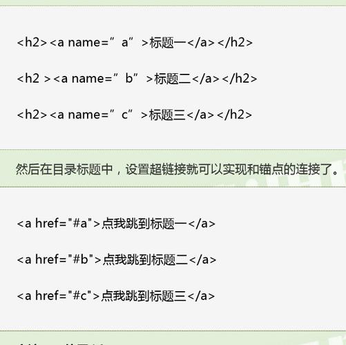 phphtml锚点技巧_html中的锚点