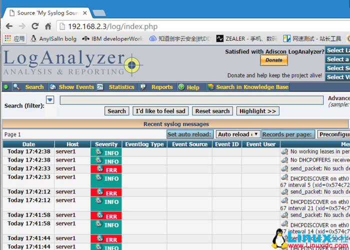 phpmysql前端存储技巧_MySQL存储日志并运用Loganalyzer作为前端展示