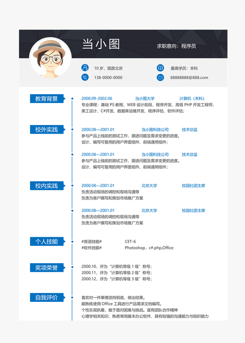 个人简历程序,数字时代的求职利器