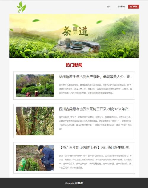 品味茶香,探寻千年文化传承_打造独具特色的茶叶网站