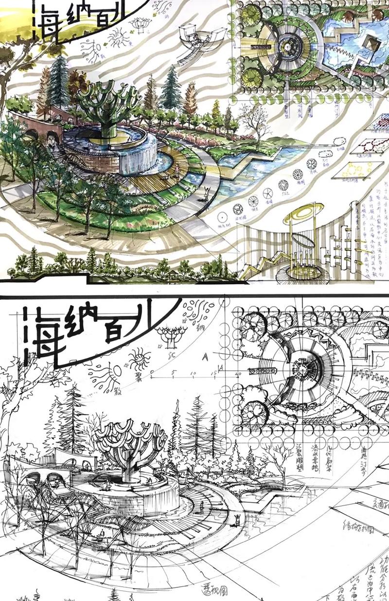 景观手绘网站设计,打造梦幻空间的艺术之旅